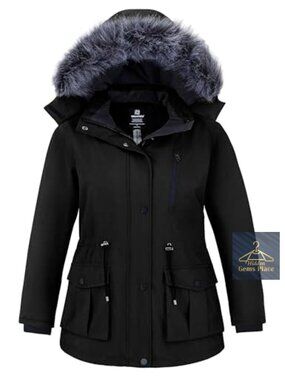 Women's Plus Size Winter Puffer Parka Jacket Hooded Waterproof